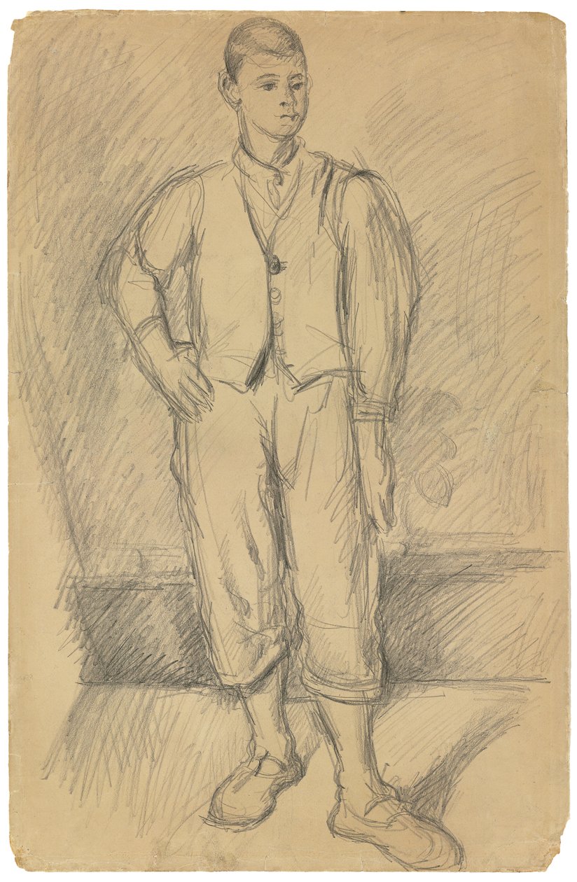 Sanatçının Oğlunun Portresi, Sanatçının Oğlunun Portresi, c.1875-1885 by Paul Cézanne