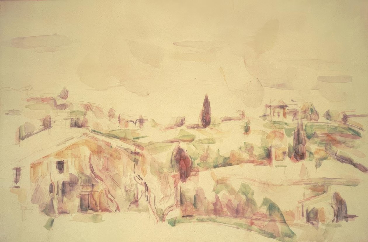 Provence manzarası by Paul Cézanne