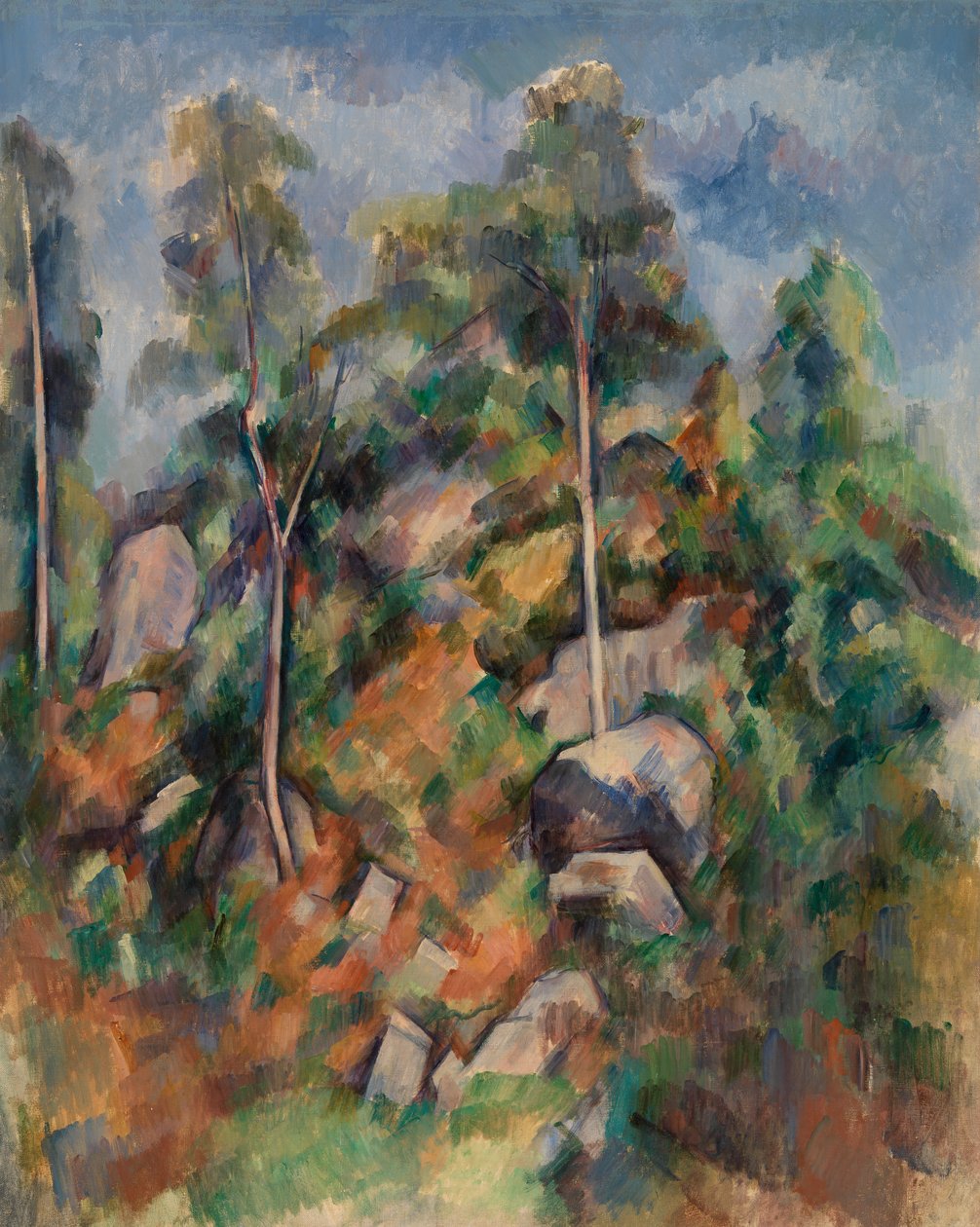Kayalar ve Ağaçlar by Paul Cézanne