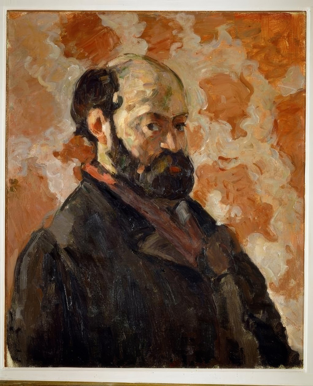 Pembe bir arka plana karşı kendi portreniz by Paul Cézanne