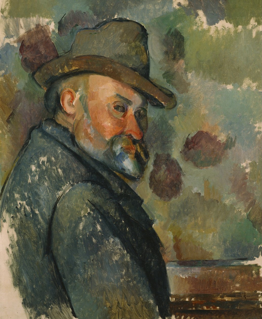 Şapkalı Otoportre by Paul Cézanne