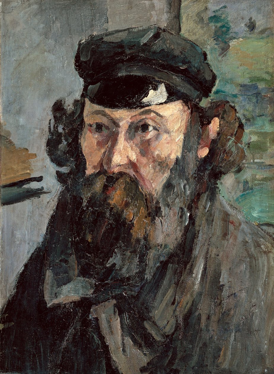 Şapkalı otoportre by Paul Cézanne