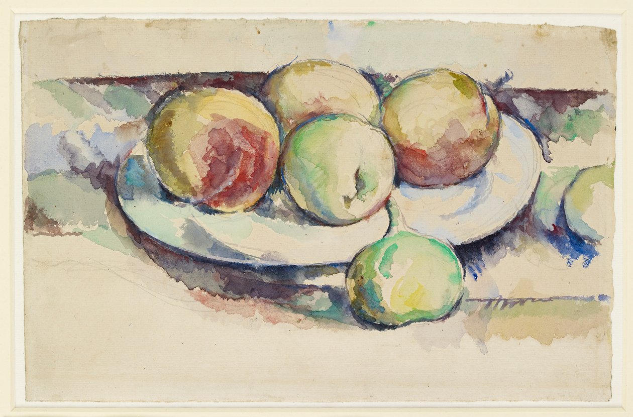 Şeftali ve İncir Natürmort, 19. yüzyıl sonu by Paul Cézanne