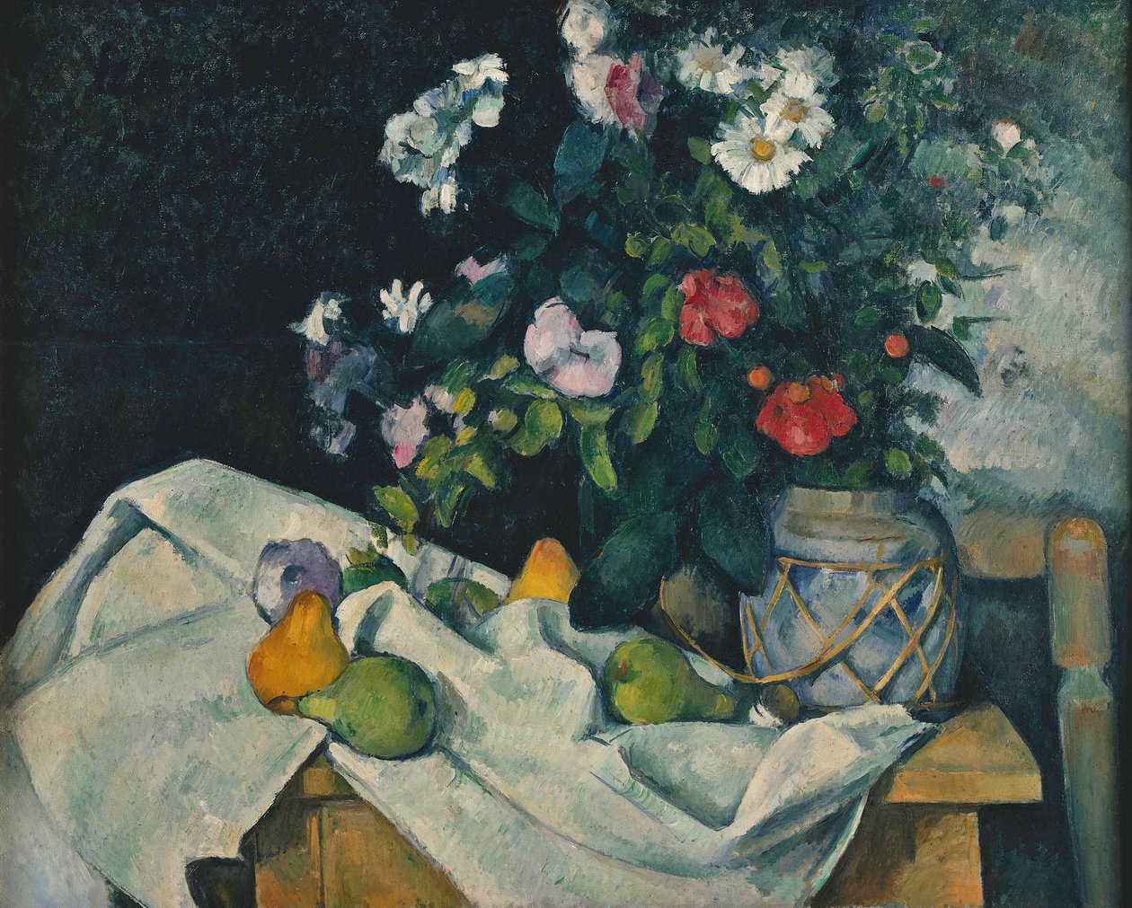 Çiçekler ve Meyveli Natürmort, 1889-1890 by Paul Cézanne