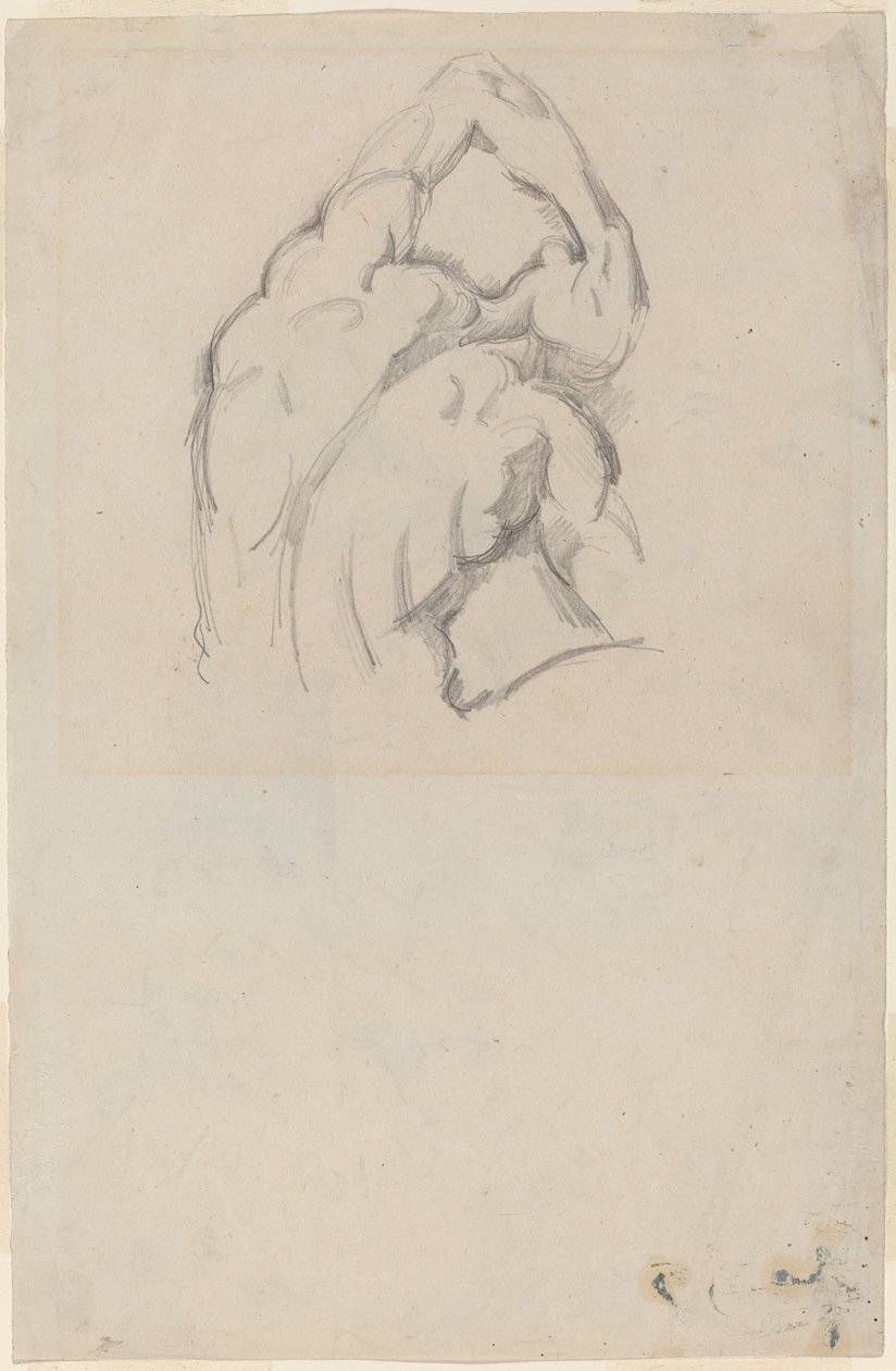 "Ecorché" çalışması [recto] by Paul Cézanne