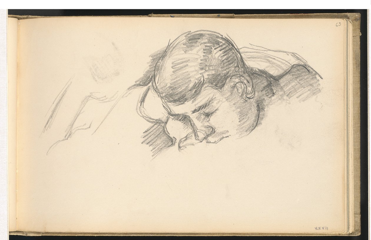 Sanatçının Oğlu Okuma, c. 1887. by Paul Cézanne