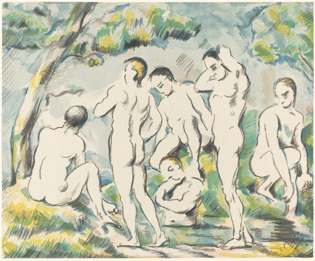 Yıkananlar Küçük Tabak, 1897. by Paul Cézanne