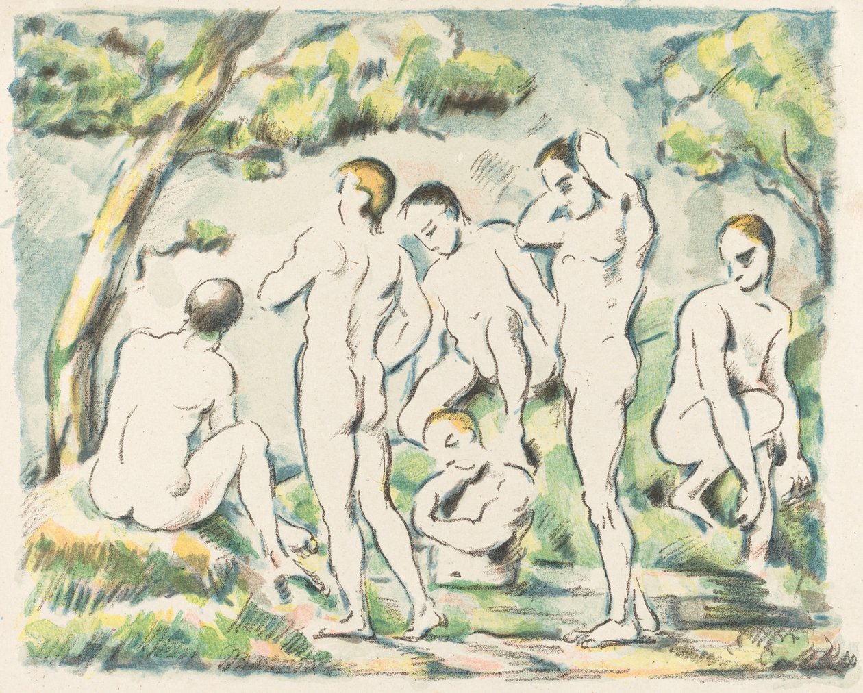 Yıkananlar Küçük Tabak, 1897. by Paul Cézanne