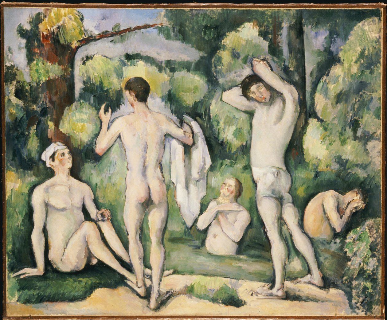 Beş Yıkananlar, c.1880-82 by Paul Cézanne