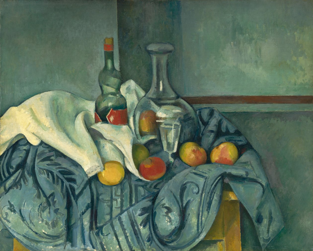 nane şişesi by Paul Cézanne