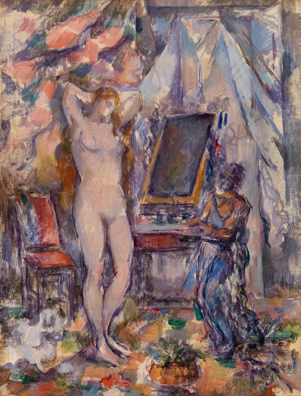 tuvalet by Paul Cézanne