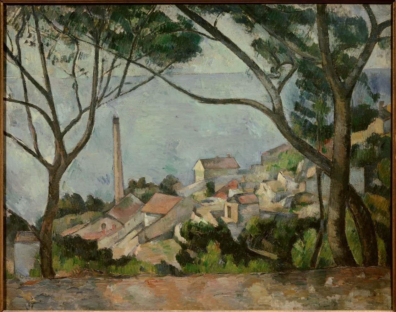 Denizde L"Estaque var. Tablo Paul Cezanne tarafından by Paul Cézanne