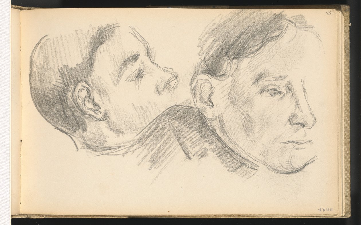 İki Kafa, 18901896. by Paul Cézanne