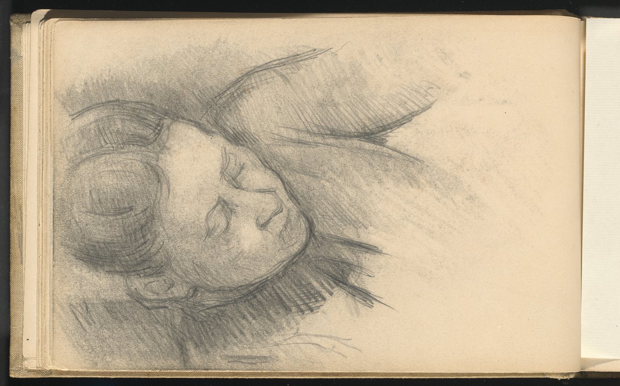 öne eğilen kadın by Paul Cézanne