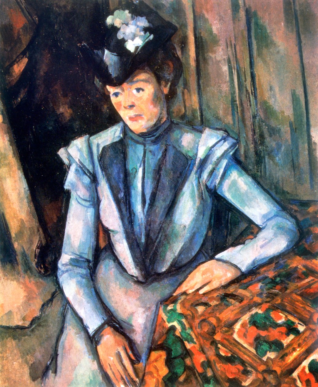 Mavi oturan kadın, 1902-1906 by Paul Cézanne