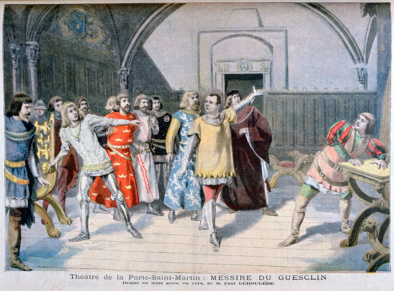Messire du Guesclin, Porte Saint-Martin Tiyatrosu, 1895 by Paul Deroulede