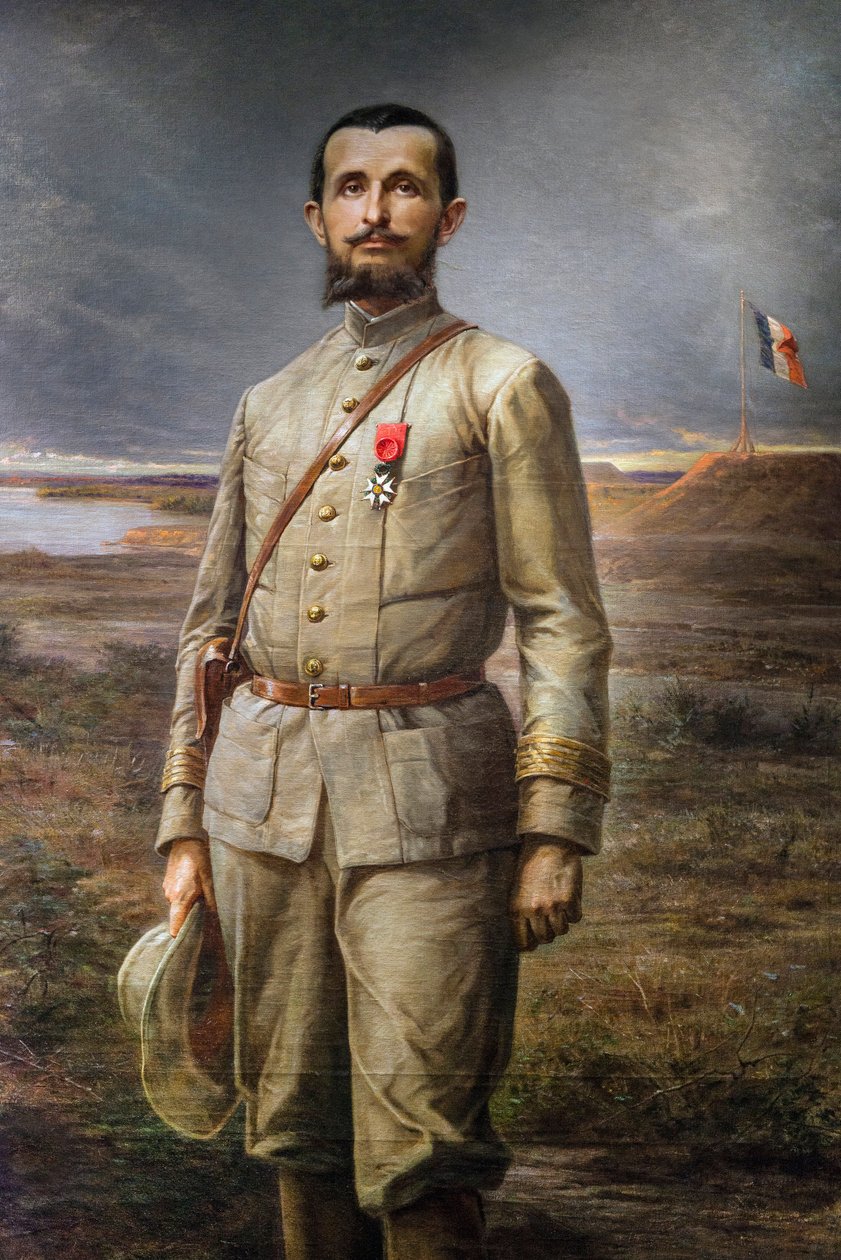 “” Komutan Marchand” resminin detayı (Jean Baptiste - Jean-Baptiste Marchand by Paul Dominique Philippoteaux