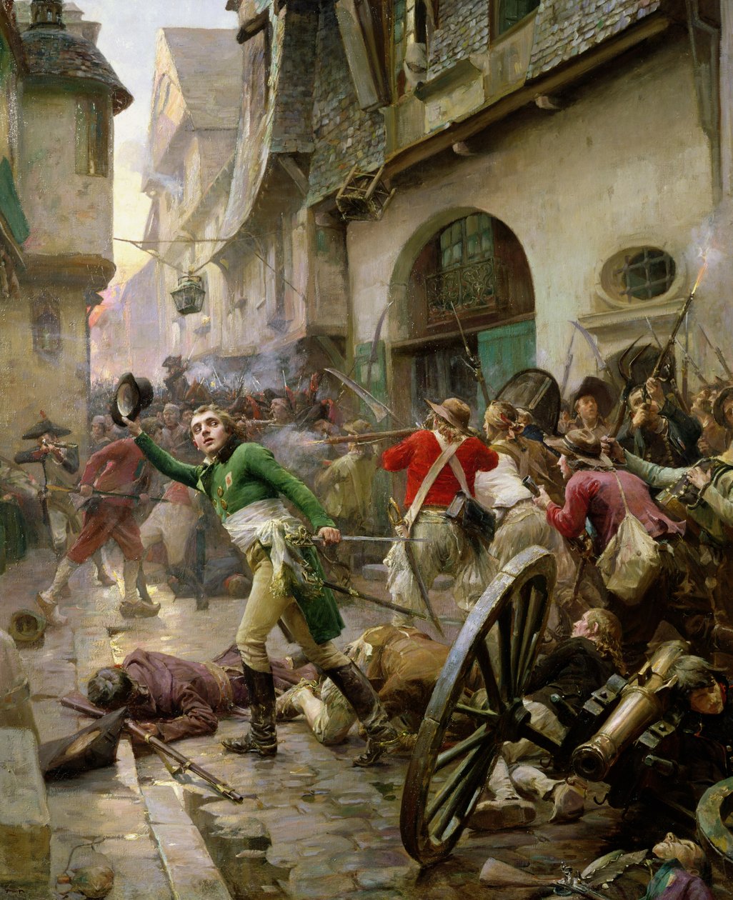 Henri de La Rochejaquelein (1772-94), Cholet Savaşı'nda, 17 Ekim 1793 by Paul Émile Boutigny