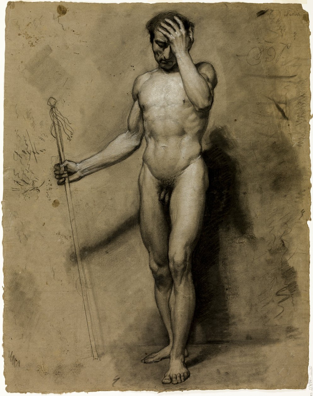 Ayakta Erkek Çıplak (rekto); Klasik Kafa (versi) by Paul Emile Detouche