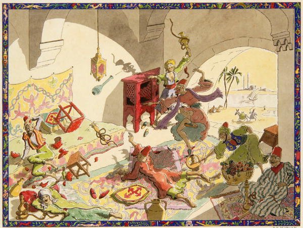 Açgözlülüğün Günahı (kağıt üzerine sulu boya) by Paul F. Morvan