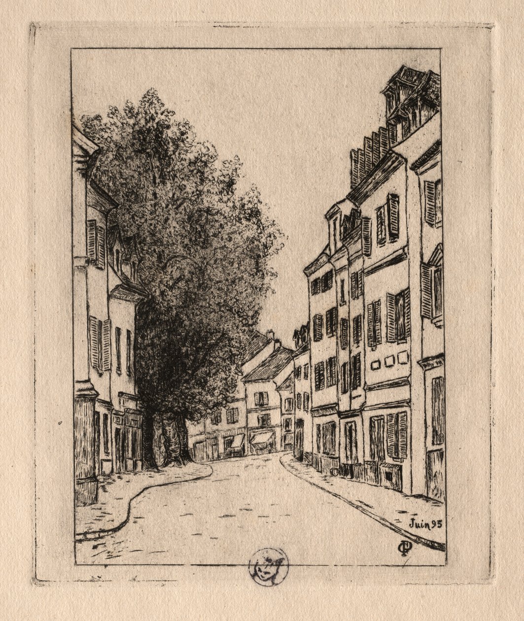 Altı Gravür: Notre Dame, Pontoise by Paul Gachet
