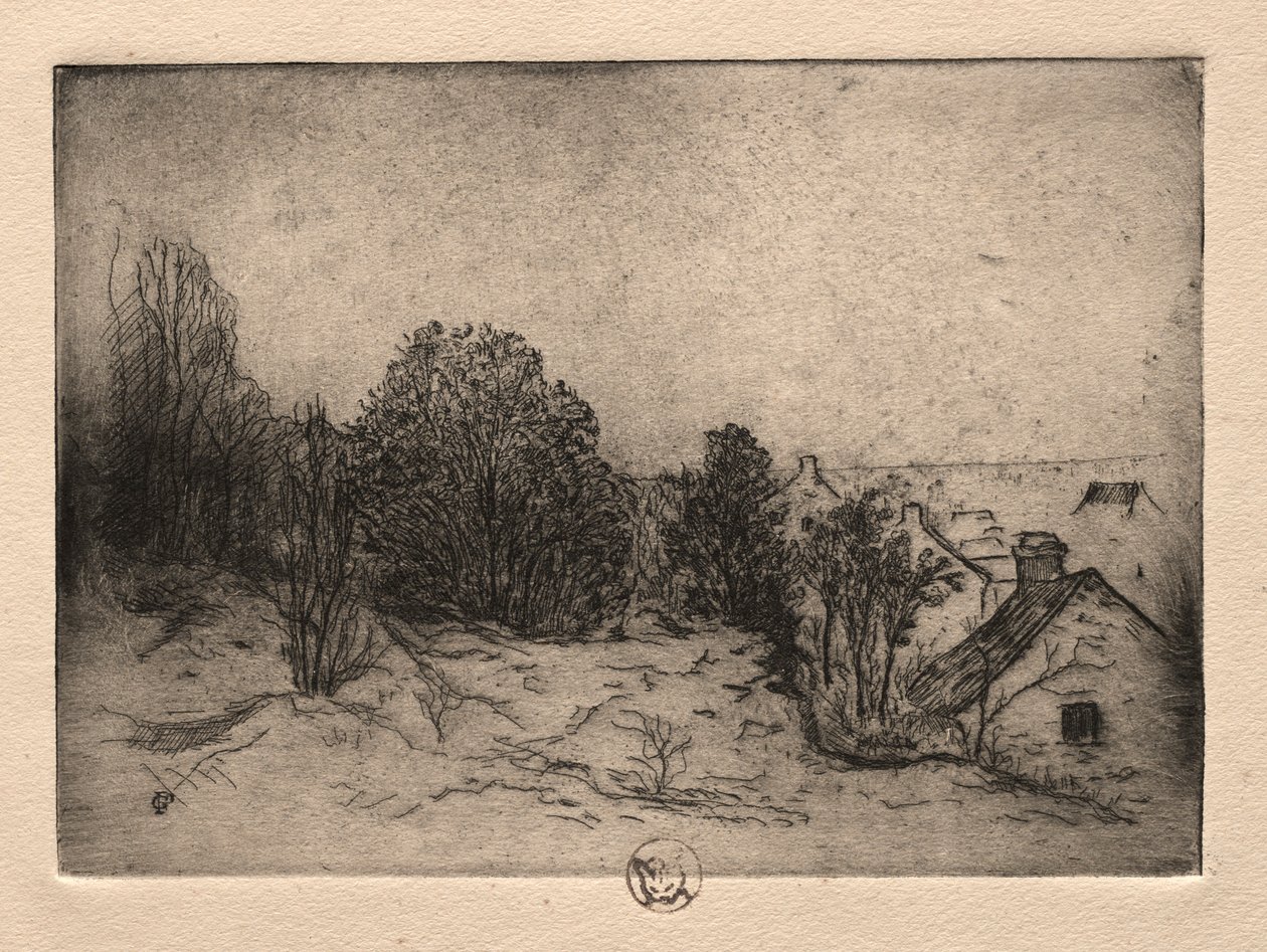 Altı gravür: Vesnots, Auvers on the Oise, 1895. by Paul Gachet