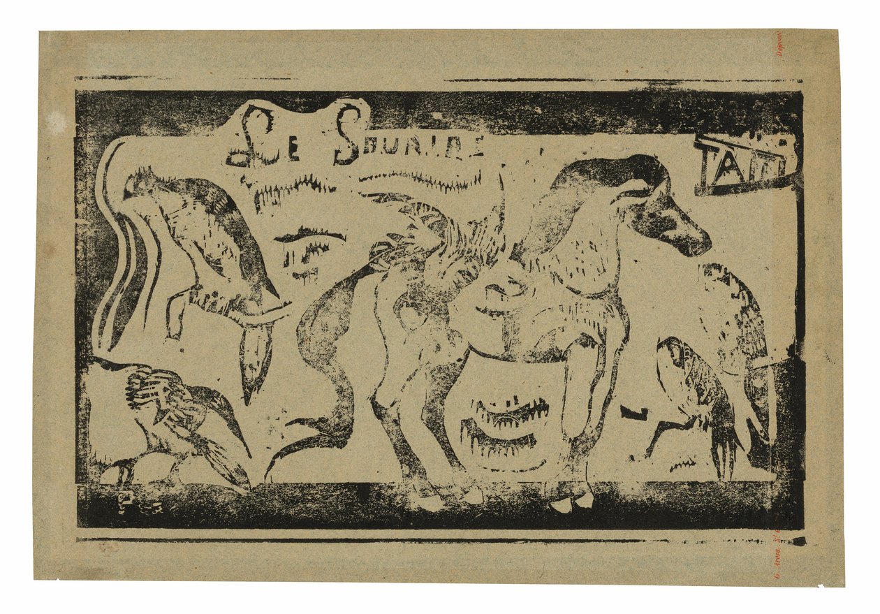 Bir At ve Kuşlar, Le sourire için başlık by Paul Gauguin
