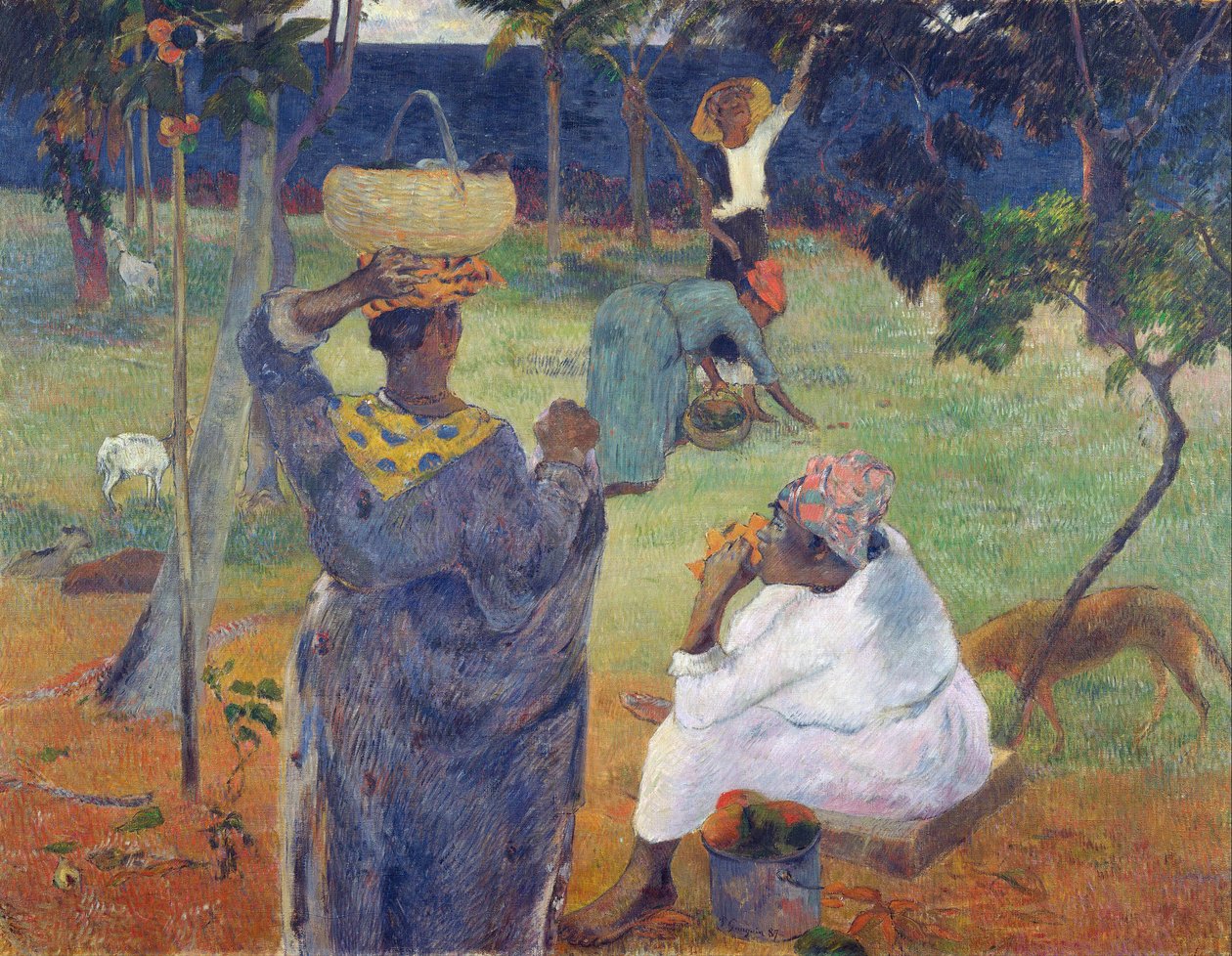 Mangolar arasında by Paul Gauguin