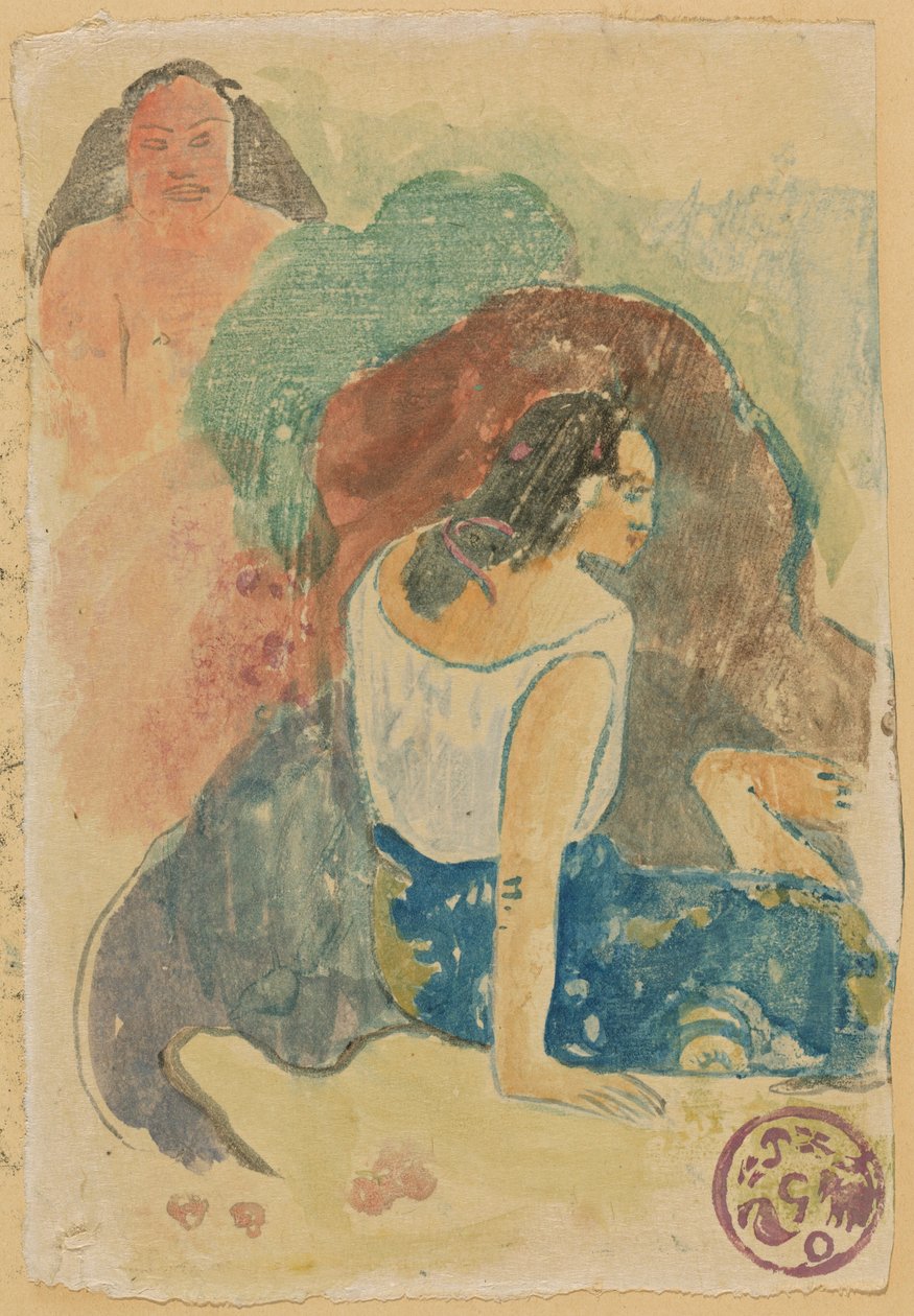 Arearea no Varua Ino (Şeytanın Sözleri) [rekto] by Paul Gauguin