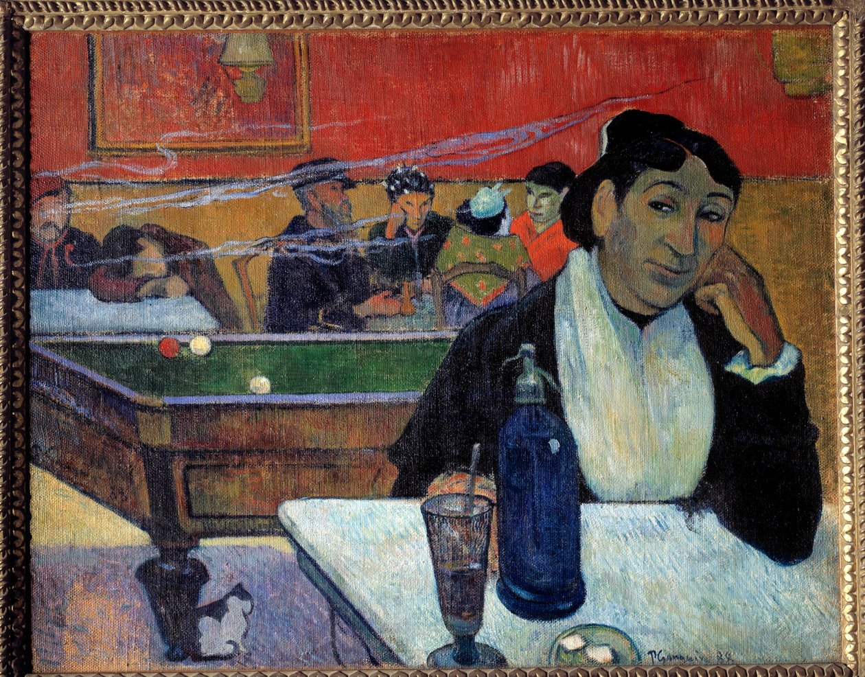 Kafede (Arles) Tablo Paul Gauguin (1848-1902) 1888 Moskova. Puşkin Müzesi by Paul Gauguin
