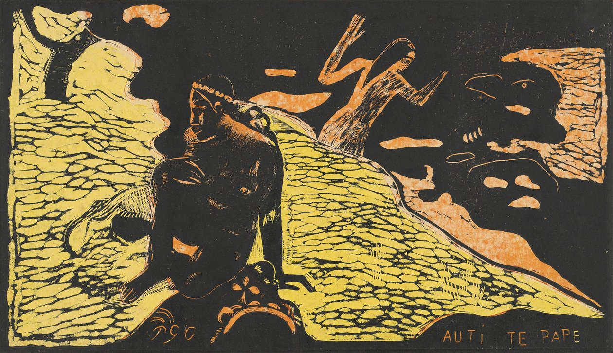 Auti te Pape Kadınlar Nehirde, 18941895. by Paul Gauguin