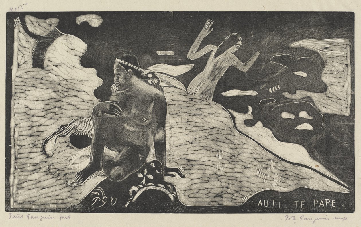 Auti te Pape Kadınlar Nehirde, 18941895. by Paul Gauguin