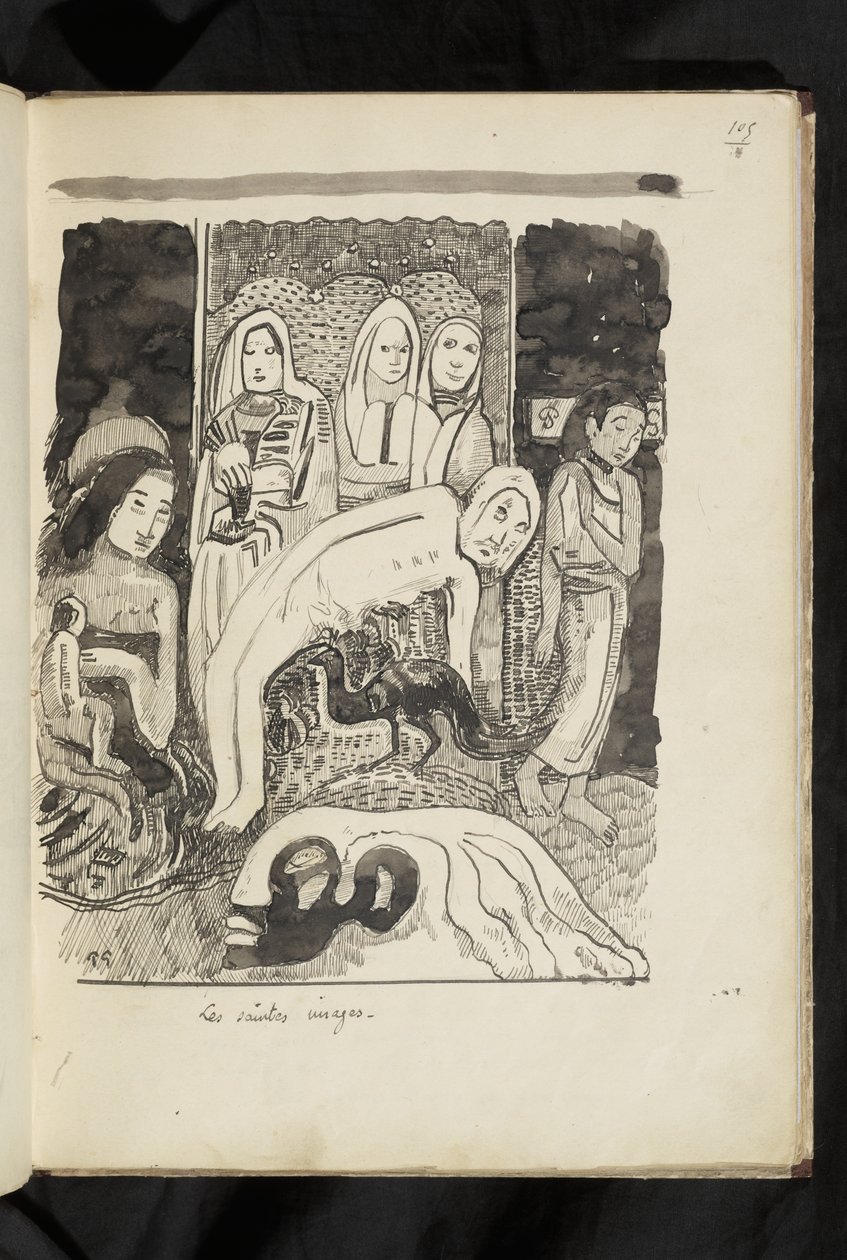 Öncesi ve sonrası - "Kutsal imgeler" çizimi by Paul Gauguin