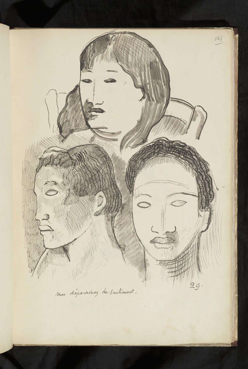 Öncesi ve sonrası - "Duygudan yoksun değil" çizimi by Paul Gauguin