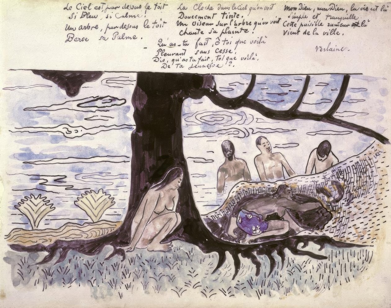 banyo by Paul Gauguin