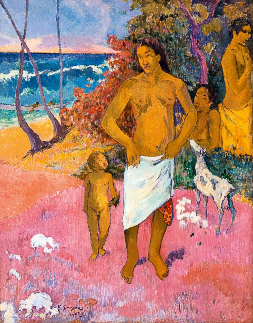 Yıkananlar. by Paul Gauguin