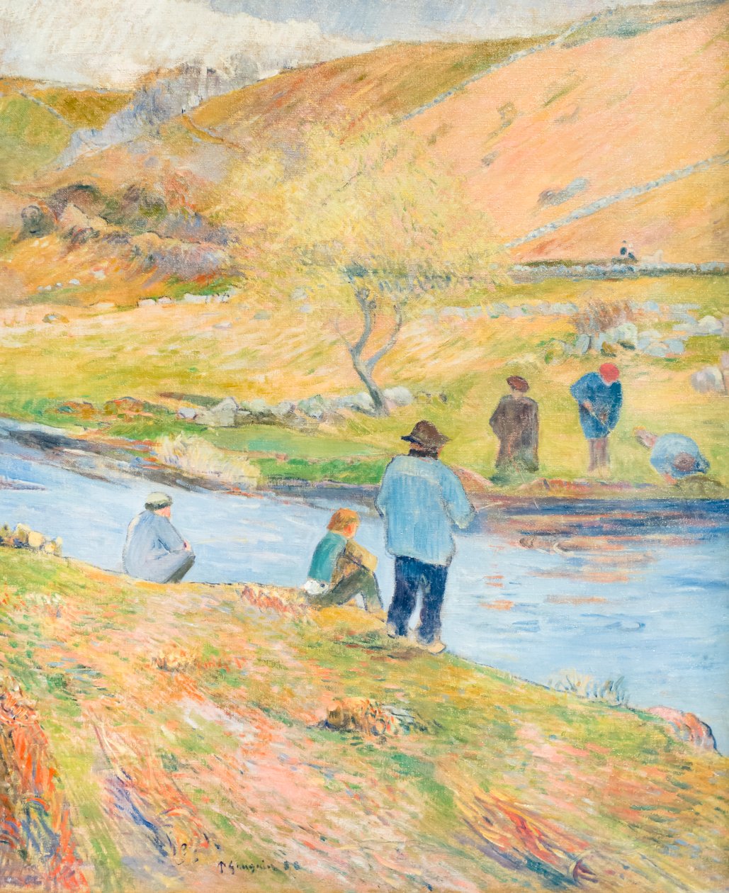 Breton balıkçılar by Paul Gauguin