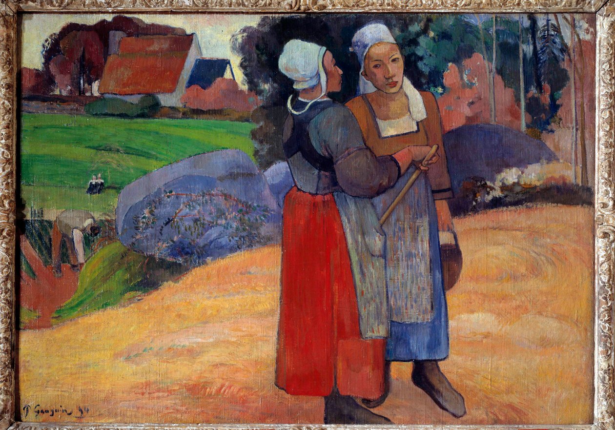 Breton köylüleri. Paul Gauguin