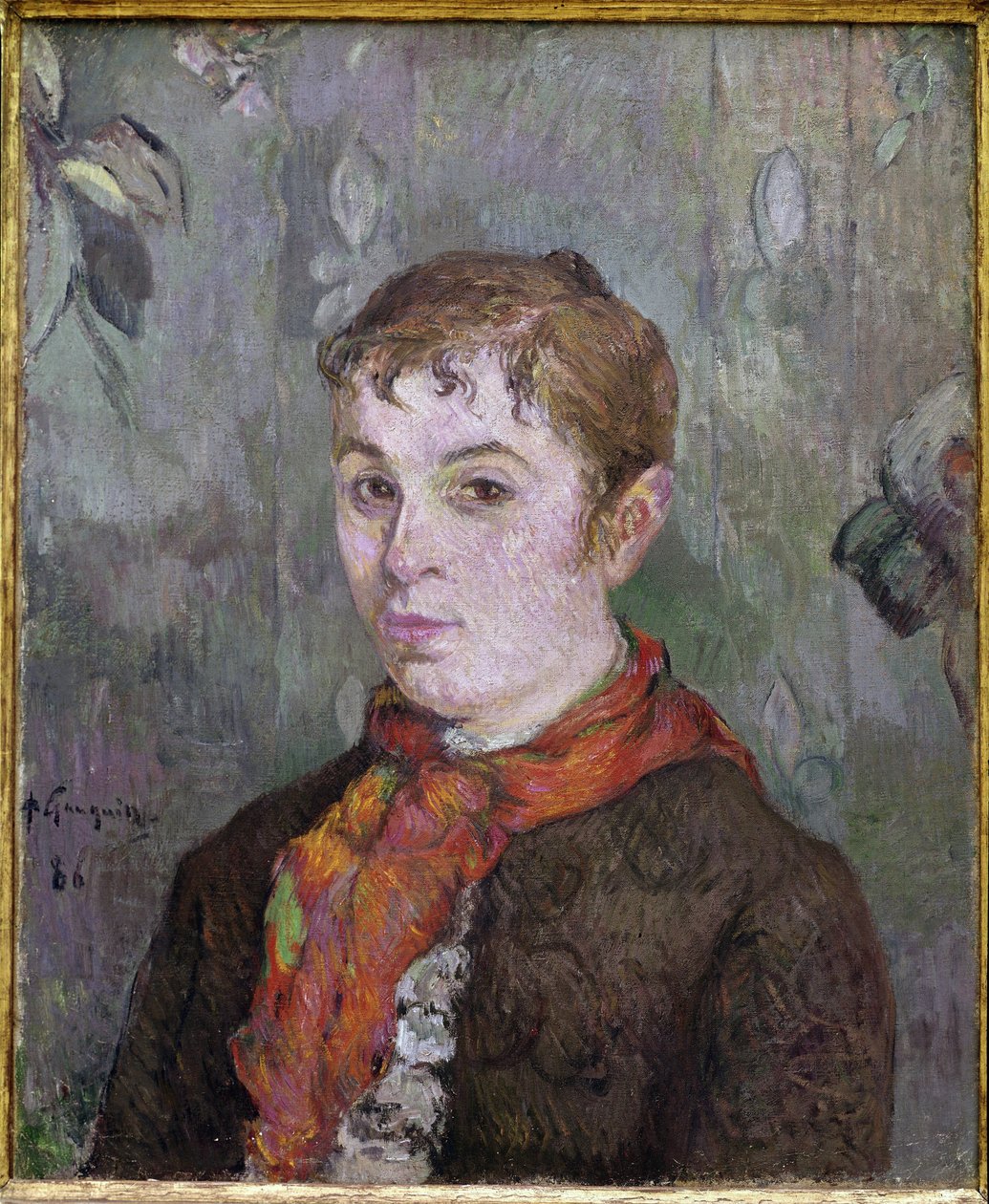 Kadın Büstü (tuval üzerine yağlı boya by Paul Gauguin