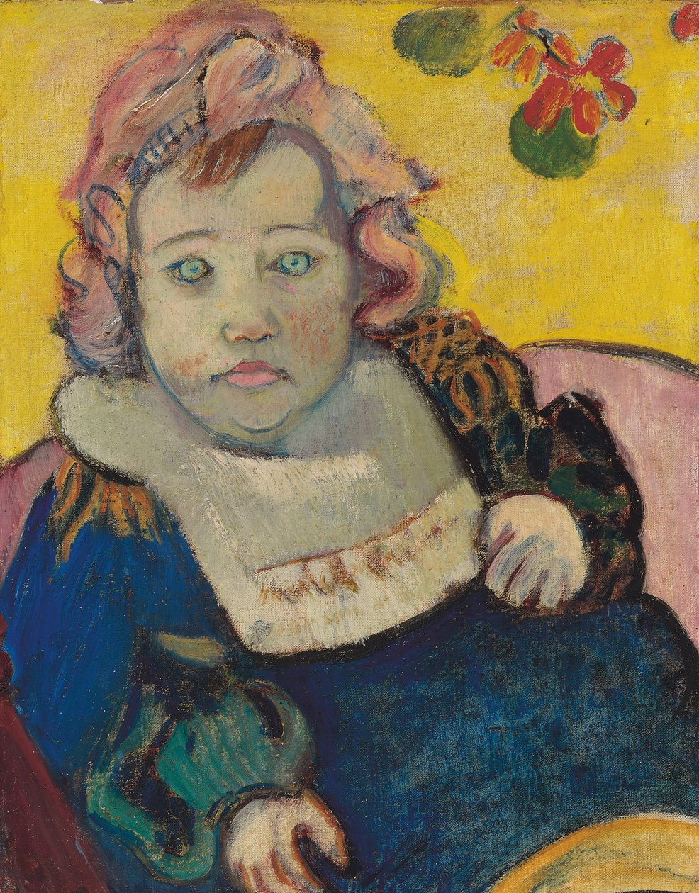 Önlüklü Çocuk veya Bebek; Enfant au bavoir, 1895 by Paul Gauguin
