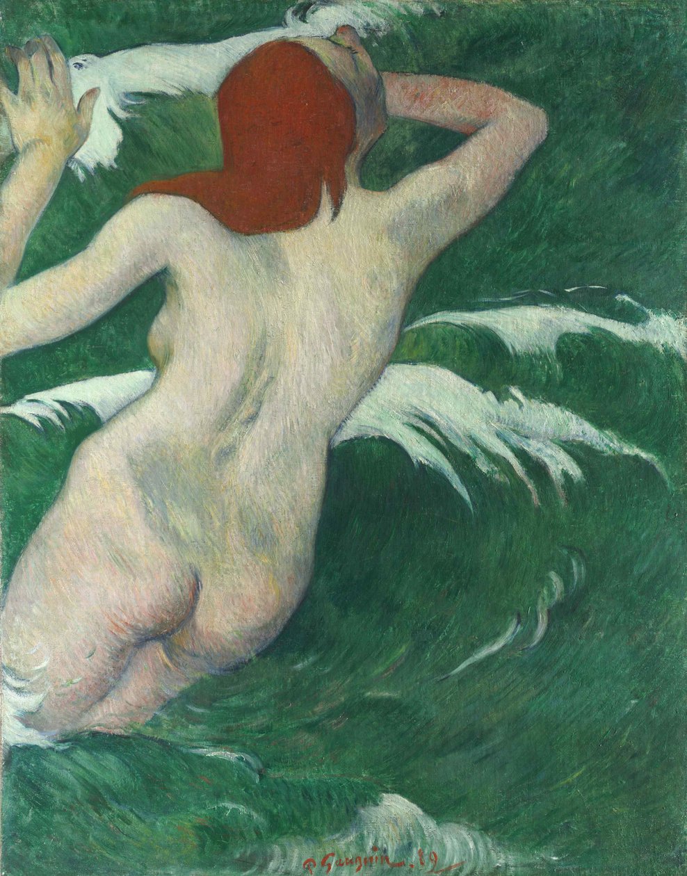 Dalgalarda veya Ondine In the Waves veya Undine, 1889. by Paul Gauguin