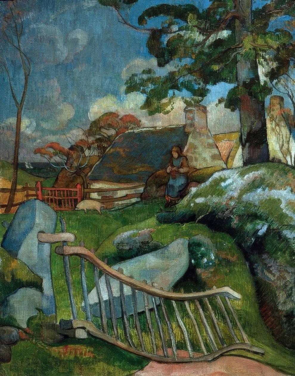 Kapı (Domuz Çobanı) by Paul Gauguin