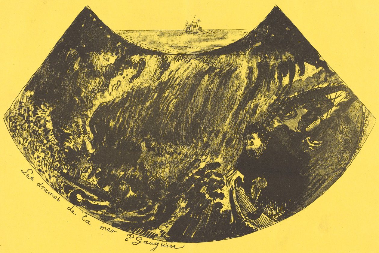 Deniz Dramaları: Girdaba Bir İniş (Les drames de la mer) by Paul Gauguin