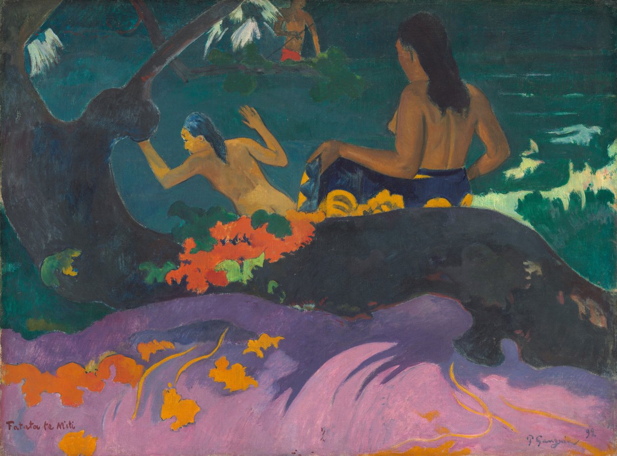 Denize Yakın (Deniz Kenarında) by Paul Gauguin