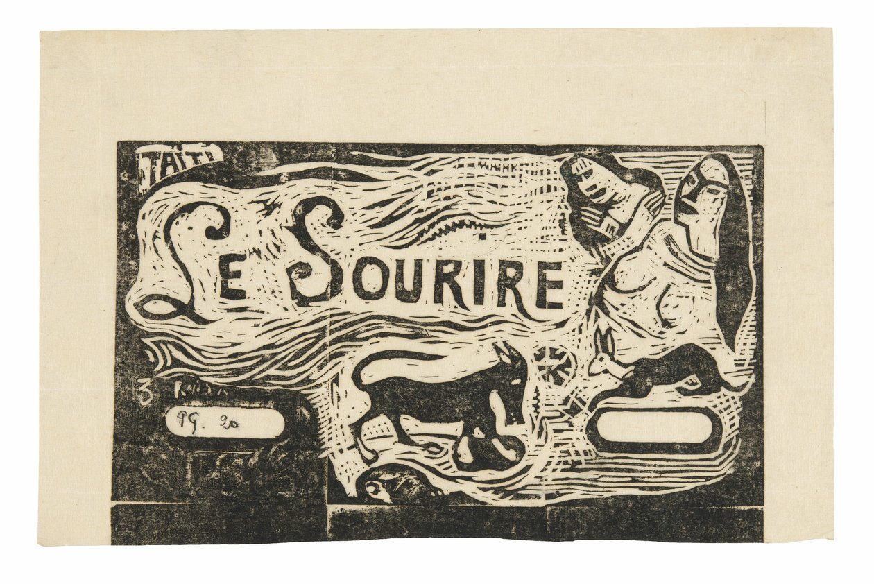 Fox, İki Kadın Büstü ve Tavşan, Le sourire için başlık by Paul Gauguin