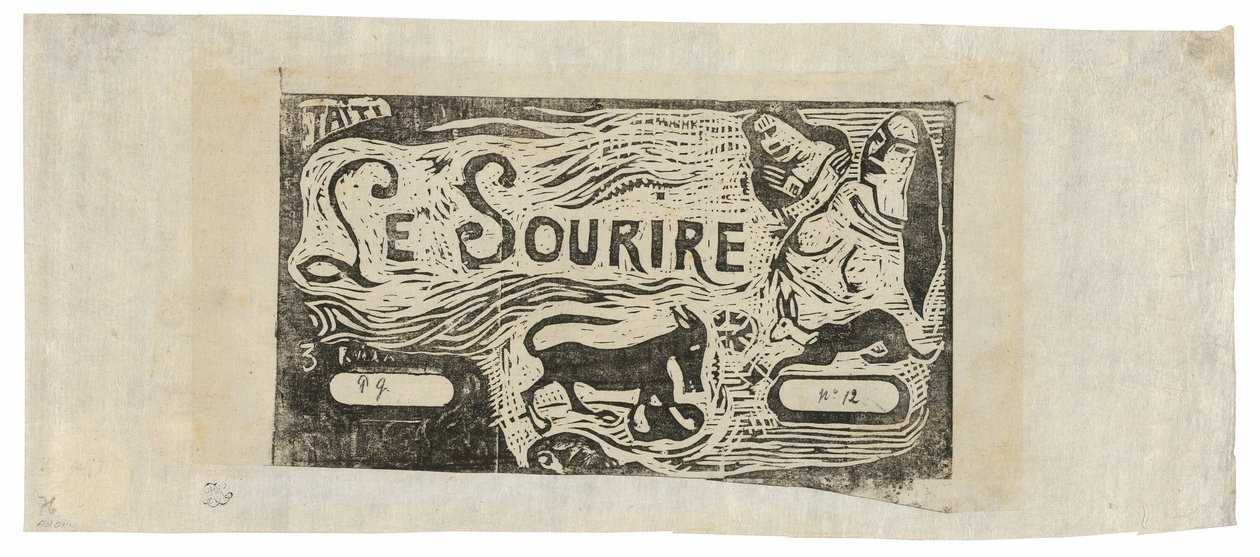 Fox, İki Kadın Büstü ve Tavşan, Le sourire için başlık by Paul Gauguin