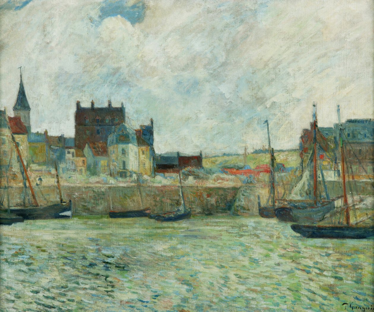 Liman Manzarası, Dieppe, 1885-86 dolayları (tuval üzerine yağlıboya) by Paul Gauguin