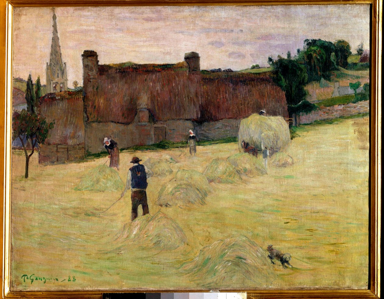 Paul Gauguin (1848-1903) tarafından Brittany Tablosunda Saman 1888 Güneş. 0,73 x 0,92 m Paris, Orsay Müzesi by Paul Gauguin