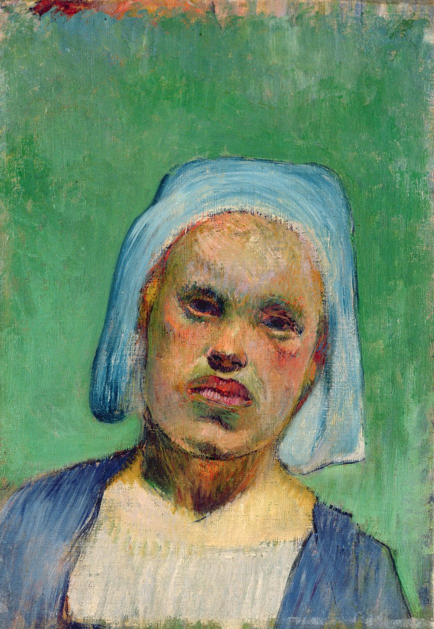 Bir Breton Başkanı by Paul Gauguin