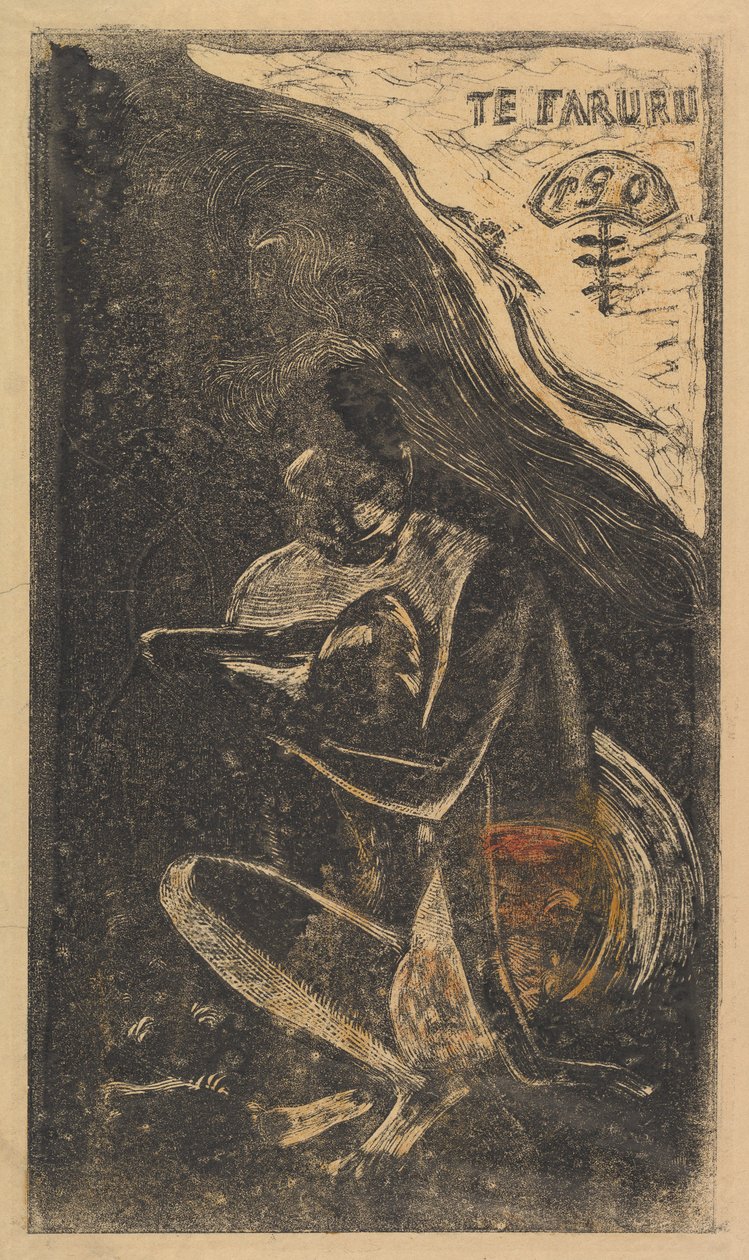 Burada Sevişiyoruz Te Faruru, Parfüm Noa Noa, 1893-94. by Paul Gauguin